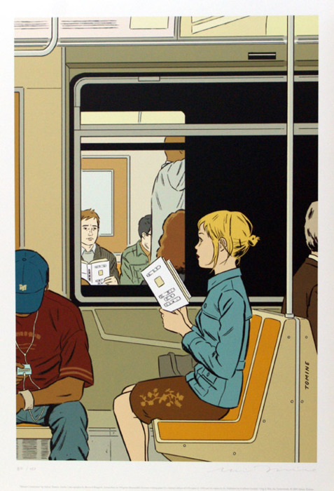 "Missed Connection" - Cover illustration for The New Yorker, November 8, 2004 (Illustration by Adrian Tomine)