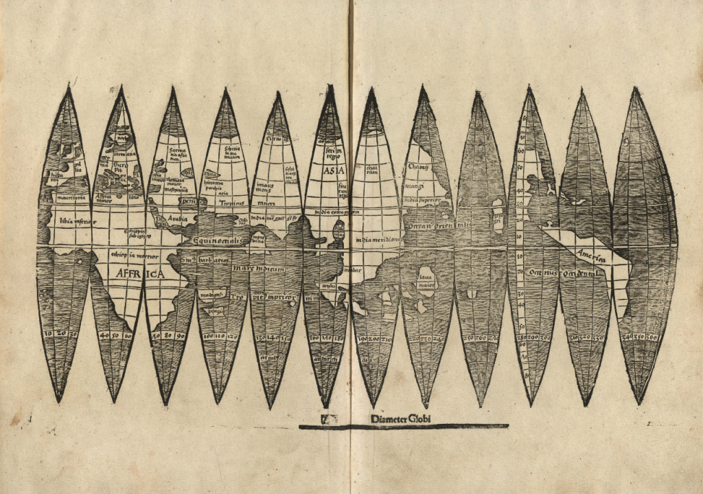 Waldseemüller globe gores